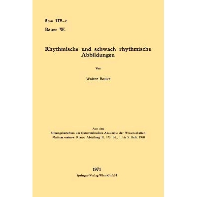预订 Rhythmische und schwach rhythmische Abbildungen: 9783662231135