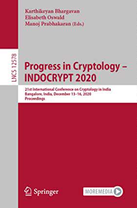 【预订】Progress in Cryptology –  INDOCRYPT 2020