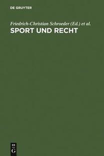 Recht und Sport 9783110041910 预订