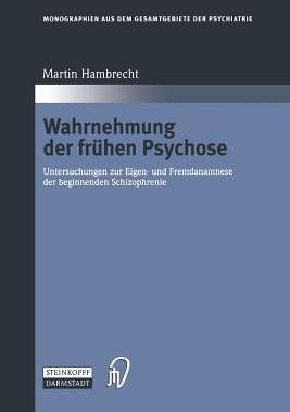 预订 Wahrnehmung der frühen Psychose