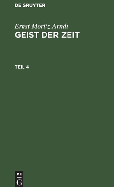【预订】ARNDT: GEIST DER ZEIT T. 4 ARNGS 9783111062440
