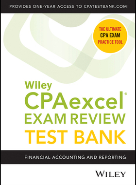 【预订】Wiley’S Cpa Jan 2022 Test Bank: Financial Accounting And Reporting (1-Year Access) 9781119848110