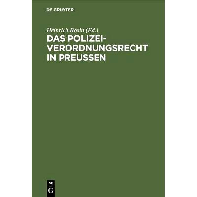 预订 Das Polizeiverordnungsrecht in Preußen: 9783111158099