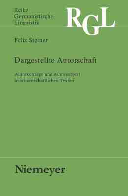 【预订】Dargestellte Autorschaft 9783484312821