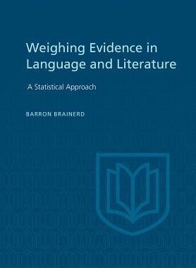 [预订]Weighting Evidence in Language and Literature 9781442652224