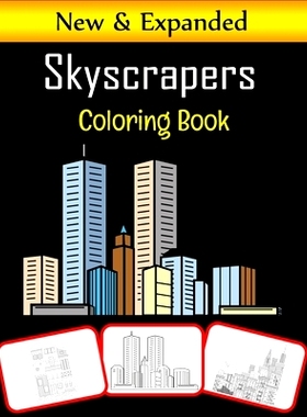 预订 Skyscrapers Coloring Book: Various skyscrapers pictures for kids, color and learn with fun (60 Pages): 979868393433