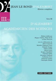[预订]Oeuvres complètes de Jean Le Rond d’Alembert, vol. 3-11 : Opuscules et mémoires mathématiques,  9782271141774