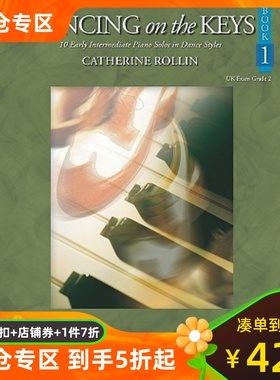 英文原版 指尖舞蹈1 钢琴乐谱 Dancing on the Keys, Bk 1: 10 Early Intermediate Piano Solos in Dance Styles