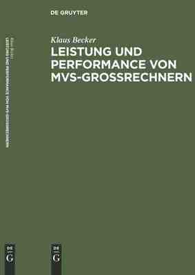 【预订】Leistung und Performance von MVS-Großrechnern 9783486237672