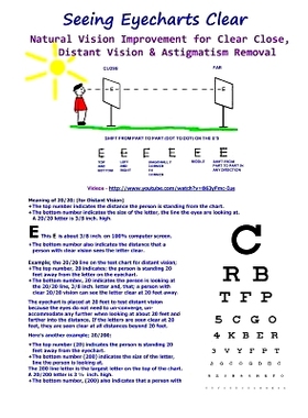 预订 Seeing Eyecharts Clear-Natural Vision Improvement for Clear Close, Distant Vision: & Astigmatism Removal (Black & W