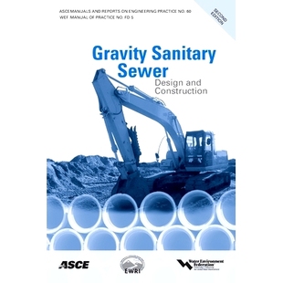 and Gravity 预订 9780784409008 Design Sewer Construction Practice Manual Sanitary