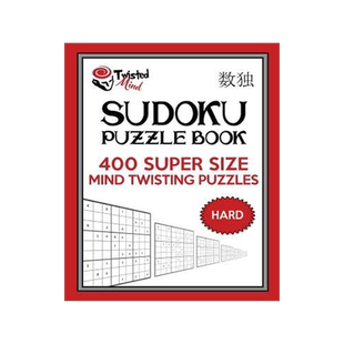 [预订]Twisted Mind Sudoku Puzzle Book, 400 Hard Super Size Mind Twisting Puzzles: One Gigantic Puzzle Per  9781542401777
