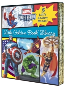 现货 Marvel Little Golden Book Library (Marvel Super Heroes): Spider-Man; Hulk; Iron Man; C 9780449817353
