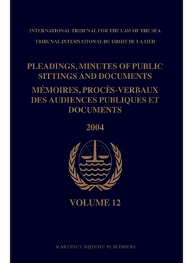 预订 Pleadings, Minutes of Public Sittings and Documents / Mémoires, procès-verbaux des audiences publiques et documen