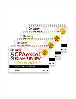 【预售】Wiley CPAexcel Exam Review 2019 Focus Notes: Complete Set