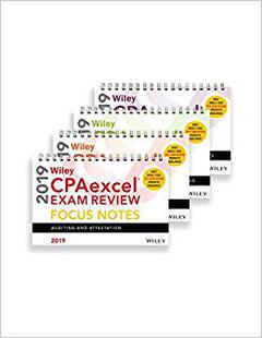 Wiley 预售 Review CPAexcel 2019 Exam Notes Set Complete Focus