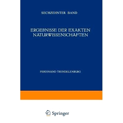 预订 Ergebnisse der Exakten Naturwissenschaften: Sechzehnter Band: 9783642939006