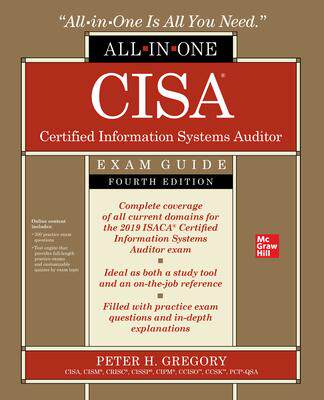 [预订]Cisa Certified Information Systems Auditor All-In-One Exam Guide, Fourth Edition 9781260458800
