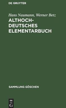 【预订】Althochdeutsches Elementarbuch 9783111008936