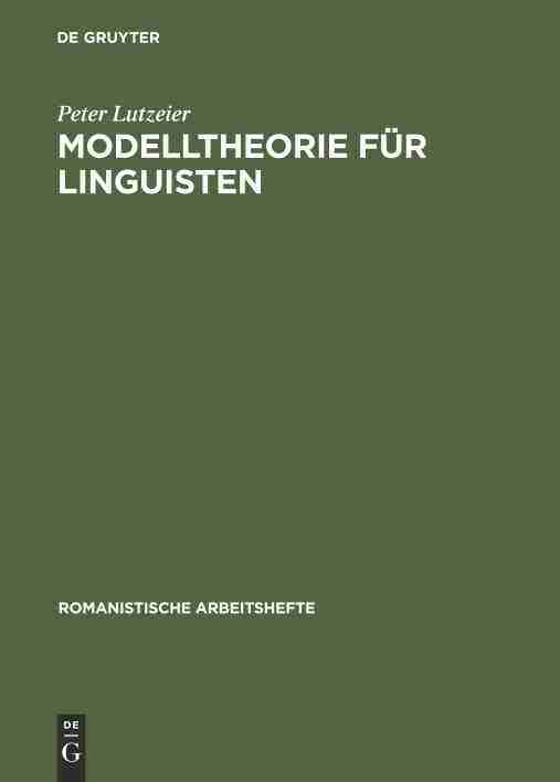 【预订】Modelltheorie für Linguisten 9783484500662