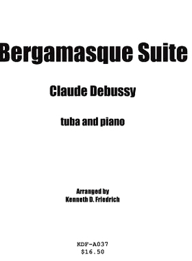 预订 Bergamasque Suite - tuba and piano: 9781508551393