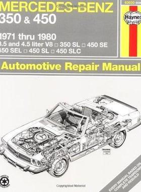 [预订]Mercedes-Benz 350 & 450 covering 350 SL Roadster, 450 SL/SLC Coupe & Roadster, 450 SE/SEL V8 Sedan ( 9780856966989