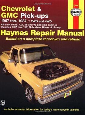 [预订]Chevrolet & GMC 4.3L V6 & V8 petrol pick-ups (1967-1987) & Suburban, Blazer & Jimmy (1967-1991) Hayn 9781850107644