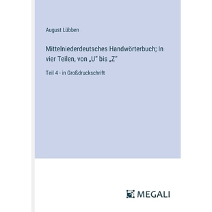 预订 Mittelniederdeutsches Handwörterbuch; In vier Teilen, von