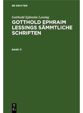 预订 G. E. Lessings Sämmtl. Schriften Bd. 11 Gelss: 9783112328699