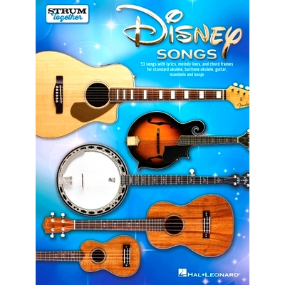 预订 Disney Songs - Strum Together Songbook for Any Mix of Standard Ukulele, Baritone Ukulele, Guitar, Mandolin, and Ban
