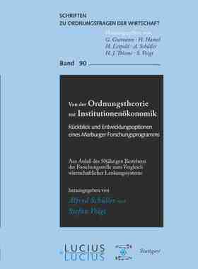 【预订】Von der Ordnungstheorie zur Institutionenökonomik 9783828204386