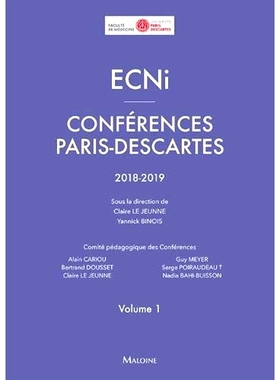 预订 ECNi : conférences Paris-Descartes : 2018-2019. Vol. 1 ECNi：巴黎笛卡尔会议：2018-2019。航班。 1: 9782224036003