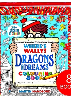 Where's Wally Ziplock pack 2 威利在哪里？ 8册套装2 视觉发现*游戏经典 英文原版 观察力 专注力