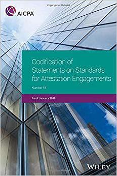 【预售】Codification Of Statements On Standards For Attestation Engagements, January 2019