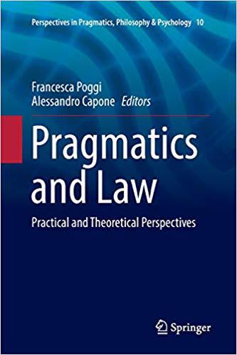 【预售】Pragmatics and Law: Practical and Theoretical Perspectives