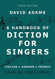 Handbook 9780197639504 for Singers Diction 预订