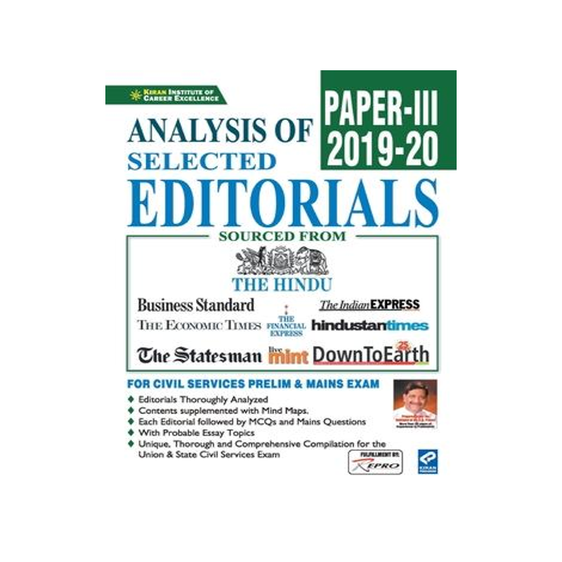 [预订]Analysis of Selected Editorials Paper-3 (2019- 2020) 9789389833607
