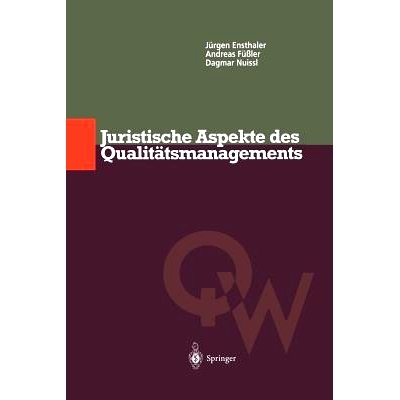 预订 Juristische Aspekte des Qualitätsmanagements: 9783642639067