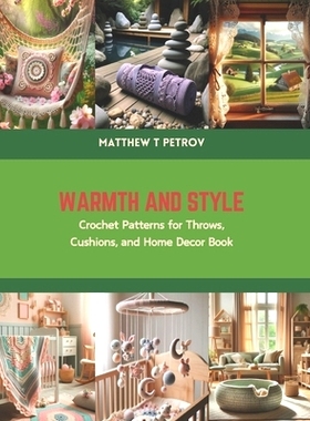 预订 Warmth and Style: Crochet Patterns for Throws, Cushions, and Home Decor Book: 9798875851032
