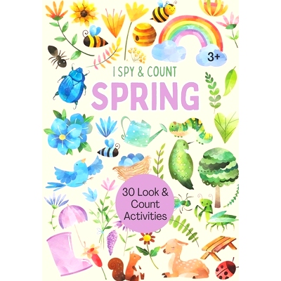 预订 I Spy & Count: Spring: Look and Count Activity Book for Kids, Spring Ispy Interactive Book: 9798390163412