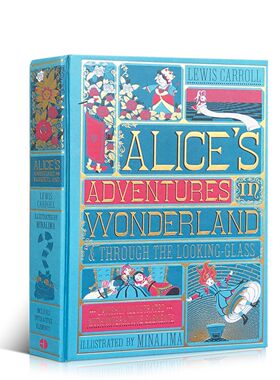 英文原版 爱丽丝梦游仙境&镜中奇遇记 Minalima 精装机关立体书 Alice's Adventures in Wonderland & Through the Looking-Glass