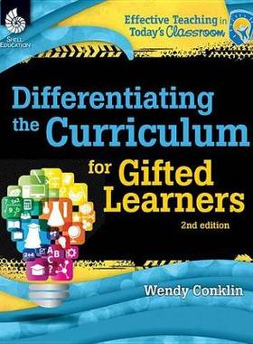 【预订】Differentiating the Curriculum for Gifted Learners 2nd Edition