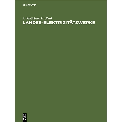 预订 Landes-Elektrizitätswerke: 9783486753226