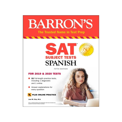 英文原版 巴朗SAT西班牙语测试  SAT Subject Test Spanish with Online Test