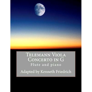 Concerto 预订 version Viola flute 9781975788186 Telemann