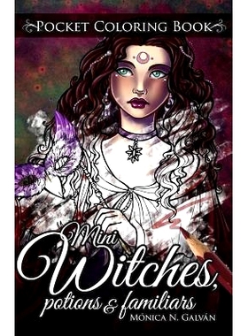 预订 Mini Witches, Potions and Familiars: Pocket Coloring Book: 9781542748810