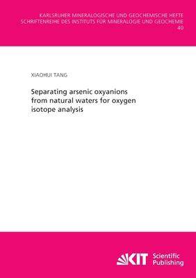 [预订]Separating arsenic oxyanions from natural waters for oxygen isotope analysis 9783731501442