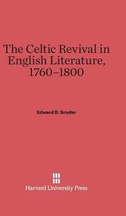 Celtic The 预订 1800 English Literature Revival 1760 9780674599314