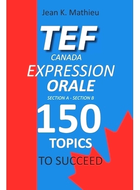 预订 Tef Canada Expression Orale: 150 Topics To Succeed: 9798692600301