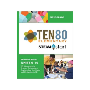 [预订]STEAMStart First Grade: Designing with 3D Shapes 9781942357346